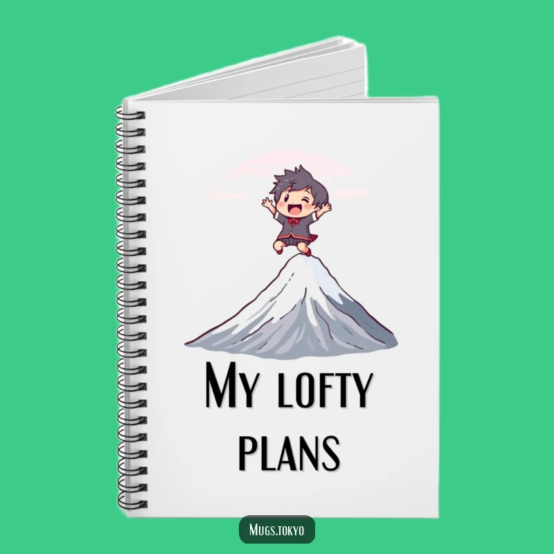 Funny Fuji Leap Notebook: Joyful Character for Adventurous Notes