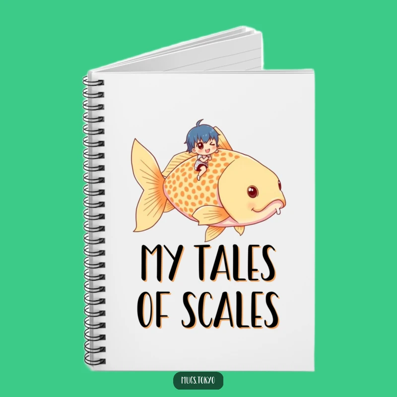 Funny Tiny Rider Goldfish Notebook - Jot Down Laughs Gift!