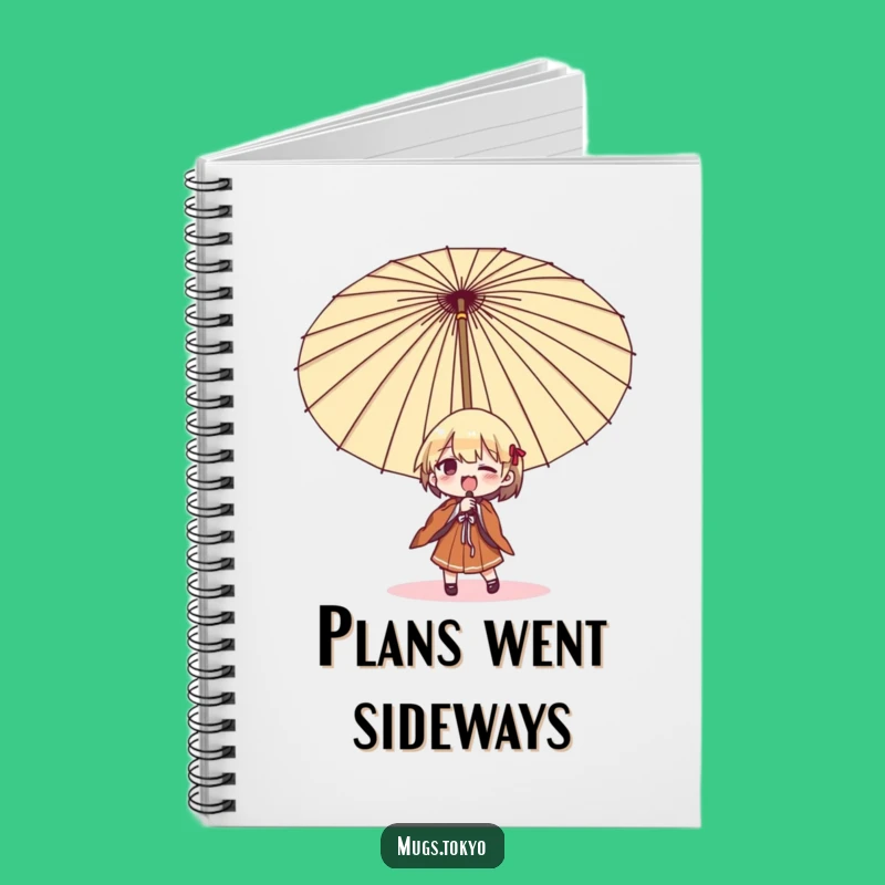 Funny Umbrella Struggle Notebook: Jot Down Your Daily Battles!
