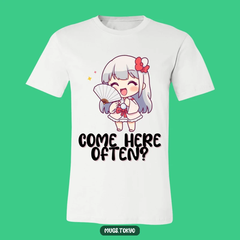 Funny Paper Fan T-Shirt: Cheerful Beckon, Playful Spirit, Fun Gift