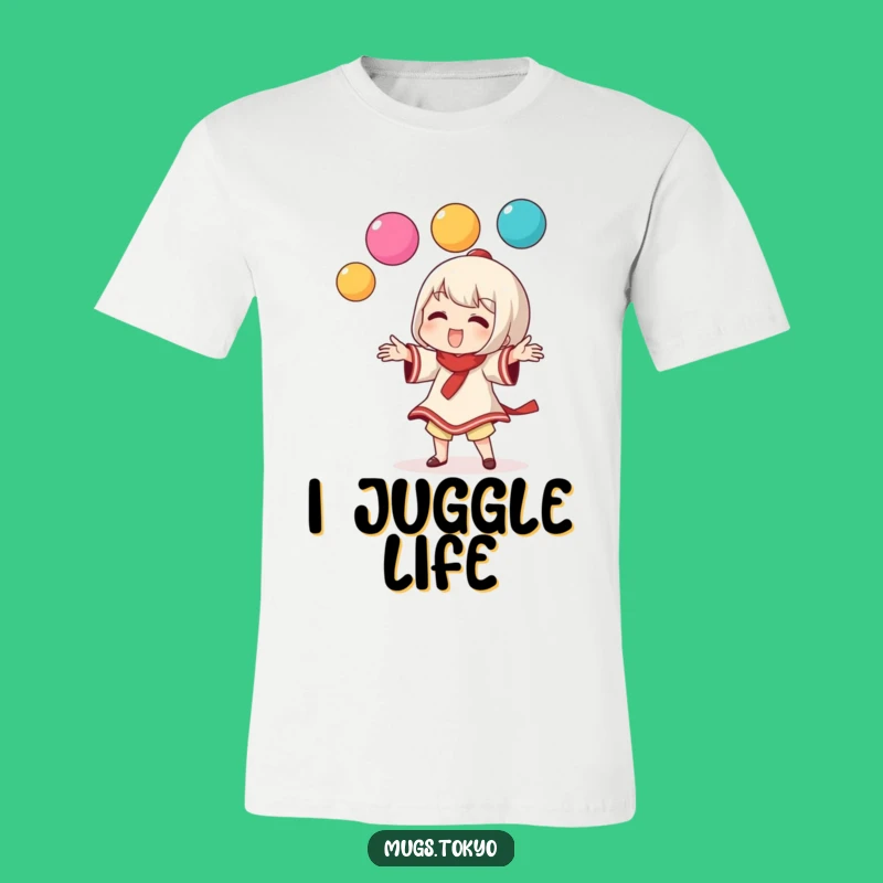 Funny Dango Juggler T-Shirt: Playful Character Tee, Great Gift