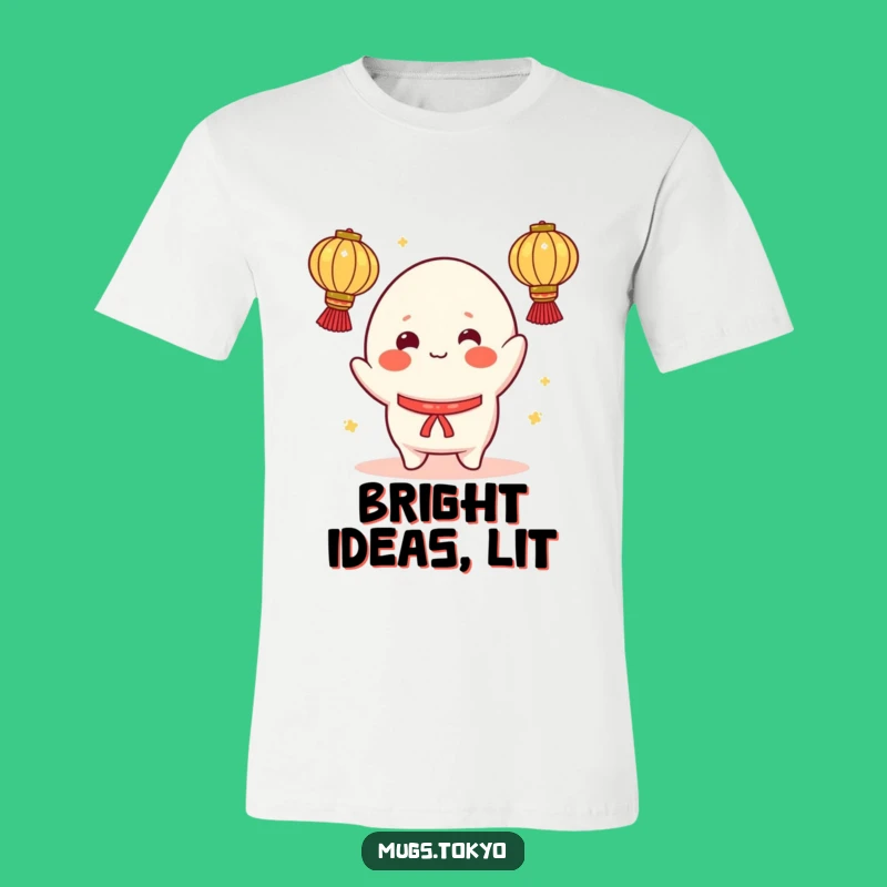 Funny Mochi T-Shirt: Cheerful Lantern Juggler - Playful Character Tee