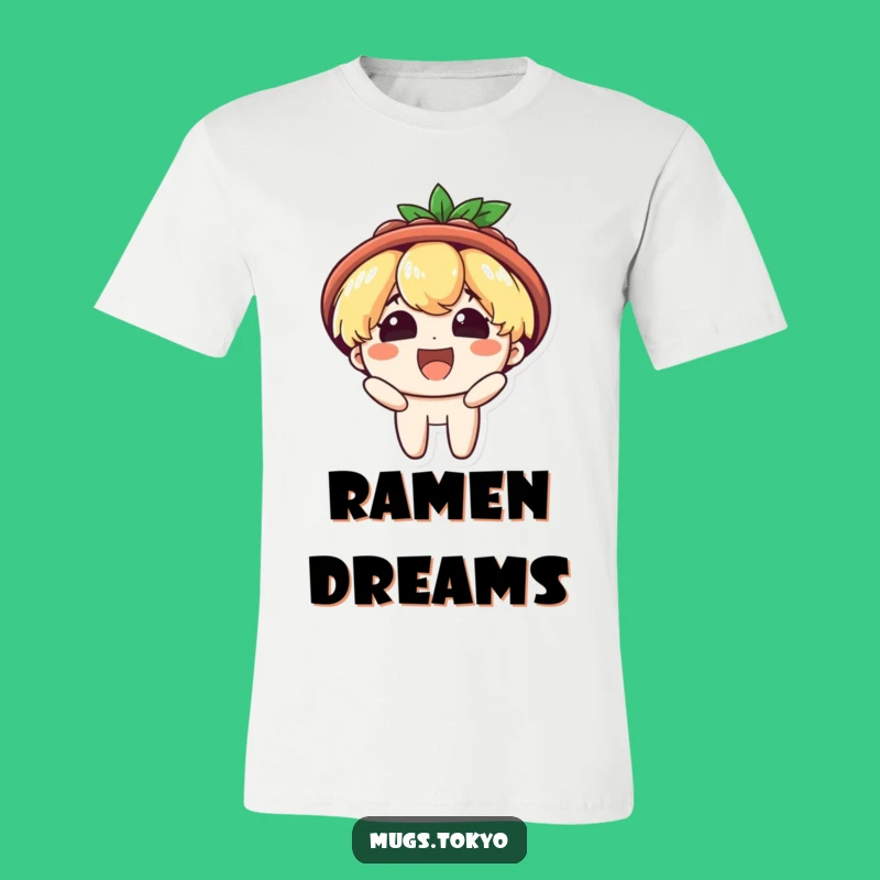 Funny Ramen Hat T-Shirt: Beaming Joy, Noodle Fun, Great Gift