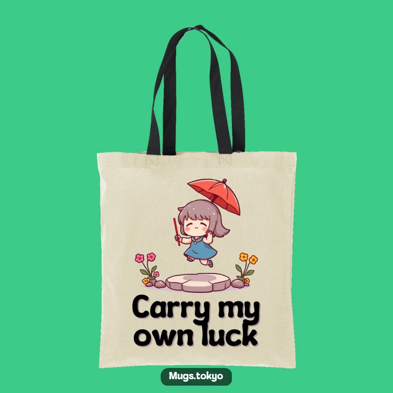Funny Umbrella Bouncing Tote Bag: Carry Happiness with Comedic Flair!