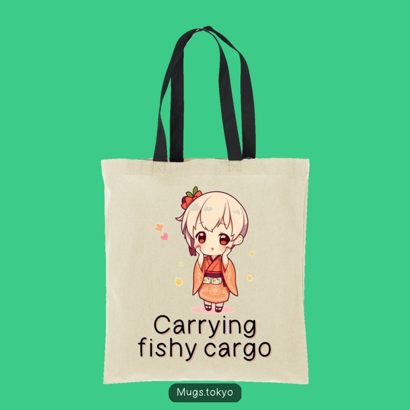 Funny Sushi Balance Tote Bag: Cute Kimono Accessory, Charming Funny Gift