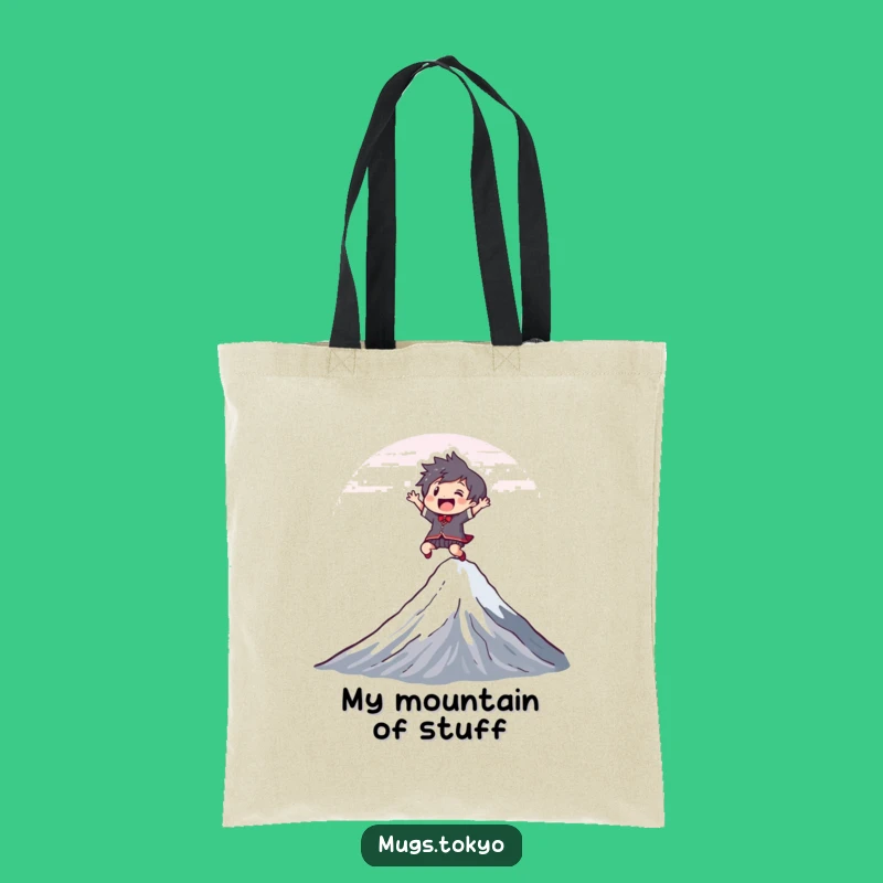 Funny Fuji Leap Tote Bag: Joyful Character, Adventurous Carry-All Gift