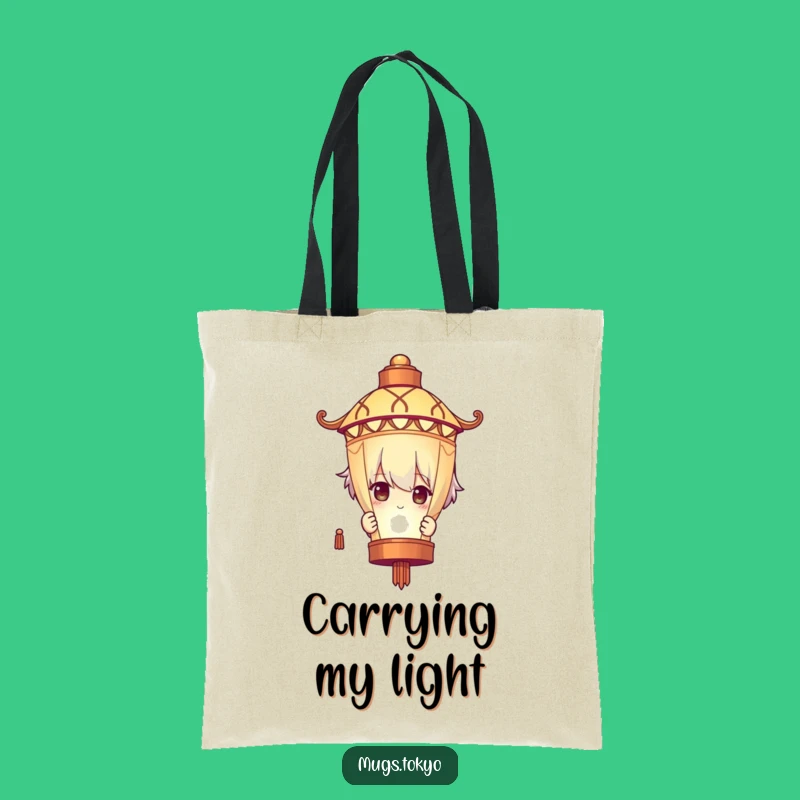 Funny Lantern Peeking Tote Bag: Carry Your Secrets with Comedic Style!
